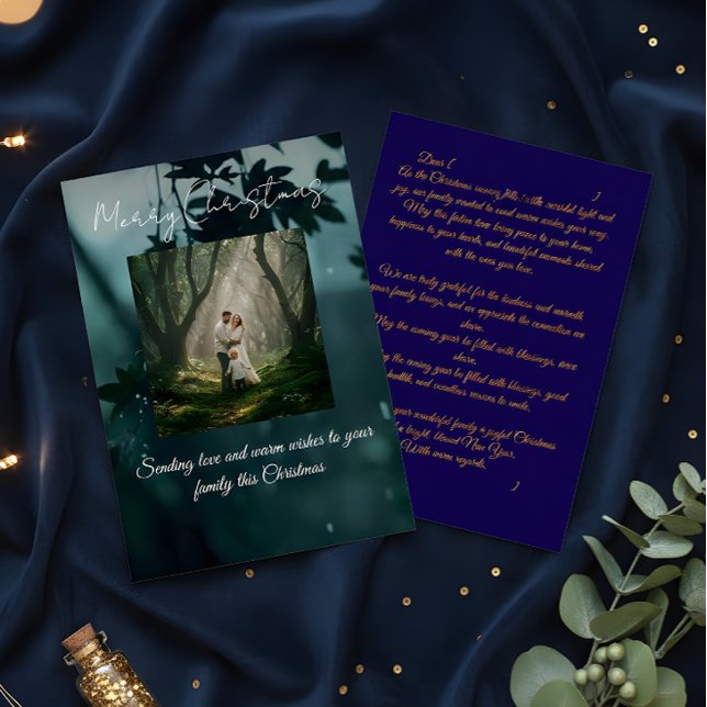Family Christmas Card Custom Photo Holiday Message (Creator Uploaded)