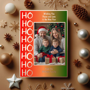 Family Christmas Cards 2 Photos Holiday Wishes