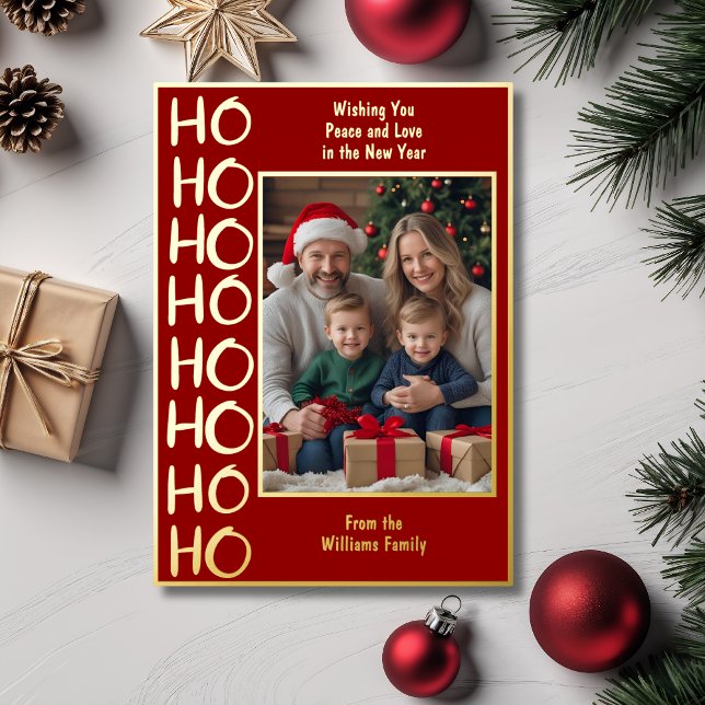 Family Christmas Cards 2 Photos Holiday Wishes (Creator Uploaded)