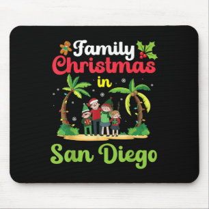 Family Christmas Celebrate In San Diego With Tropi Mouse Mat