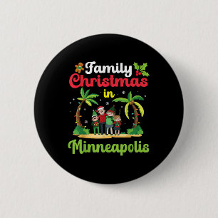 Family Christmas Celebration In Minneapolis Tropic 6 Cm Round Badge