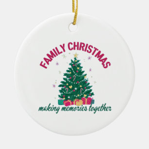 Family Christmas Ceramic Tree Decoration