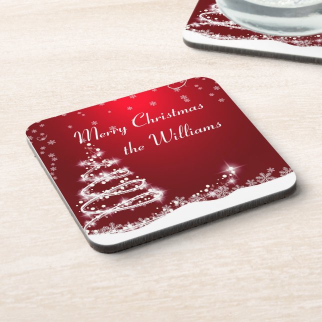 Family Christmas Coaster (Left Side)