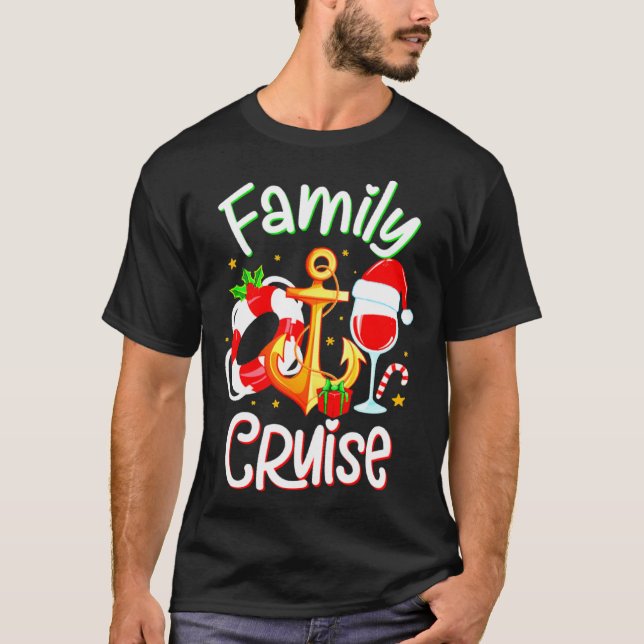 Family Christmas Cruise 2022 Cruising Squad Xmas T-Shirt (Front)