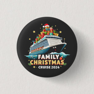 Family Christmas Cruise 2024 Matching Outfit 3 Cm Round Badge