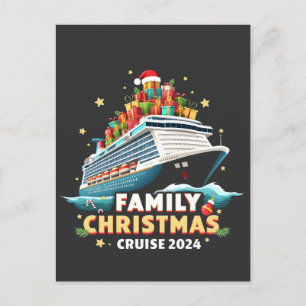 Family Christmas Cruise 2024 Matching Outfit Postcard