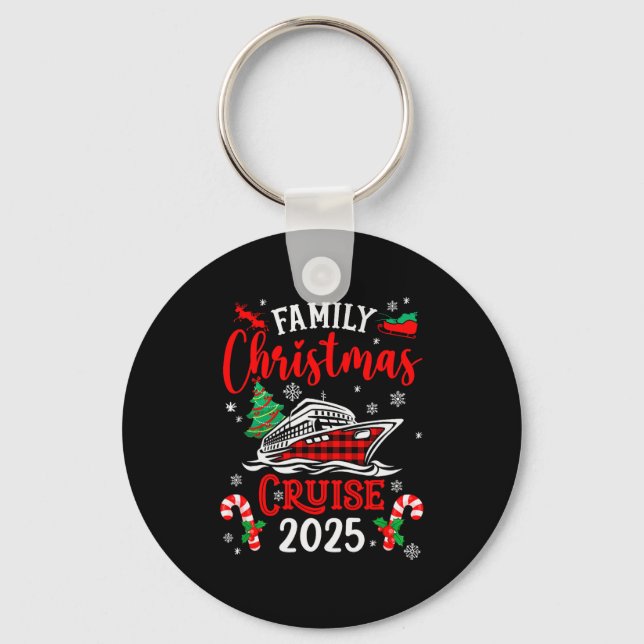 Family Christmas Cruise 2025 Family Matching Merry Key Ring (Front)