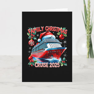 Family Christmas Cruise 2025 Holiday Vacation Tee Card