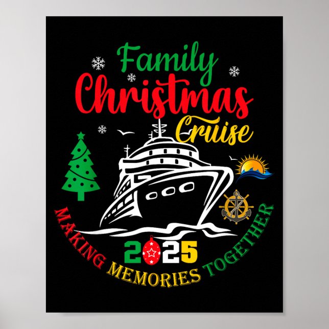 Family Christmas Cruise 2025 Making Memories Toget Poster (Front)