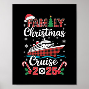 Family Christmas Cruise 2025 Matching Family Cruis Poster