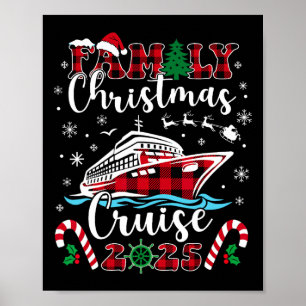 Family Christmas Cruise 2025 Matching Family Cruis Poster