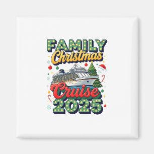 Family Christmas Cruise 2025 Matching Family Cute Magnet