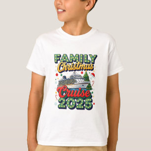 Family Christmas Cruise 2025 Matching Family Cute T-Shirt