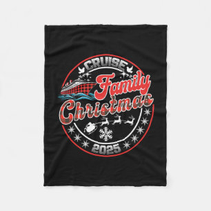 Family Christmas Cruise 2025 Matching Family Men W Fleece Blanket