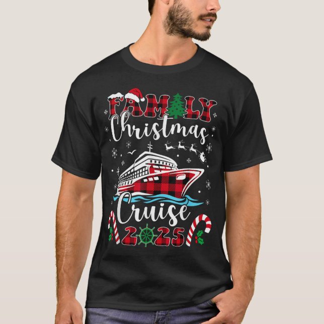  Family Christmas Cruise 2025 Matching Family  T-Shirt (Front)
