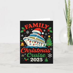 Family Christmas Cruise 2025 Matching Family Winte Card