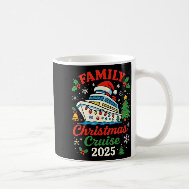 Family Christmas Cruise 2025 Matching Family Winte Coffee Mug (Right)