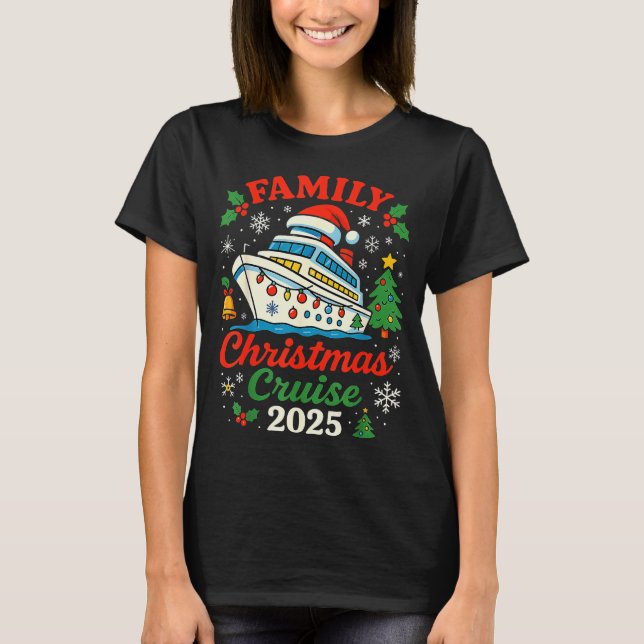 Family Christmas Cruise 2025 Matching Family Winte T-Shirt (Front)