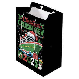 Family Christmas Cruise 2025 Matching Holiday Xmas Medium Gift Bag