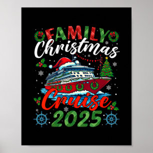 Family Christmas Cruise 2025 Xmas Matching Men Wom Poster