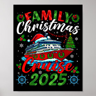 Family Christmas Cruise 2025 Xmas Matching Men Wom Poster