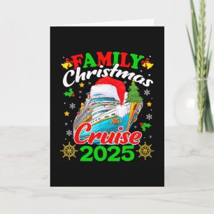 Family Christmas Cruise 2025 Xmas Santa Elf Squad  Card