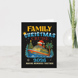 Family Christmas Cruise 2026 Matching Family Cruis Card