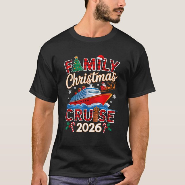 Family Christmas Cruise 2026 Matching Family Cruis T-Shirt (Front)