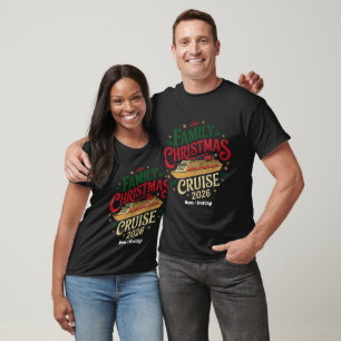 Family Christmas Cruise Holiday Travel Celebration T-Shirt