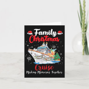 Family Christmas Cruise Merry Cruisemas Boat Trip Card