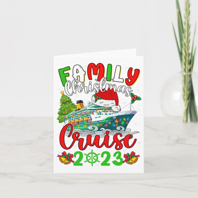 Family Christmas Cruise Squad 2023 Xmas Funny Crui Card (Front)
