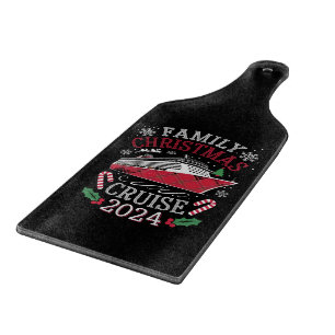 Family Christmas Cruise Squad 2024 Matching Outfit Cutting Board