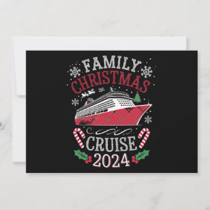 Family Christmas Cruise Squad 2024 Matching Outfit Holiday Card