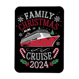 Family Christmas Cruise Squad 2024 Matching Outfit Magnet