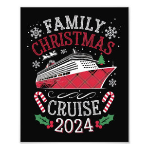 Family Christmas Cruise Squad 2024 Matching Outfit Photo Print