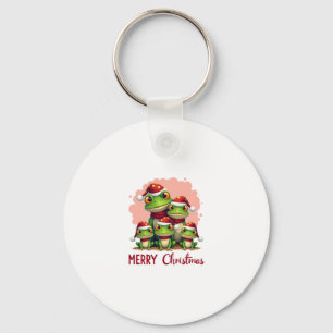 Family christmas frogs (3) key ring