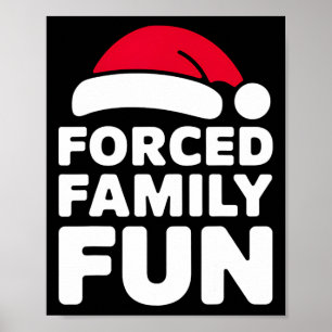 Family Christmas Fun Xmas Holiday Party Pajama Fam Poster