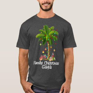 Family Christmas Gaga Xmas Light Coconut Tropical  T-Shirt