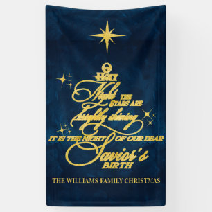 Family Christmas Karaoke Church Carols Service Banner
