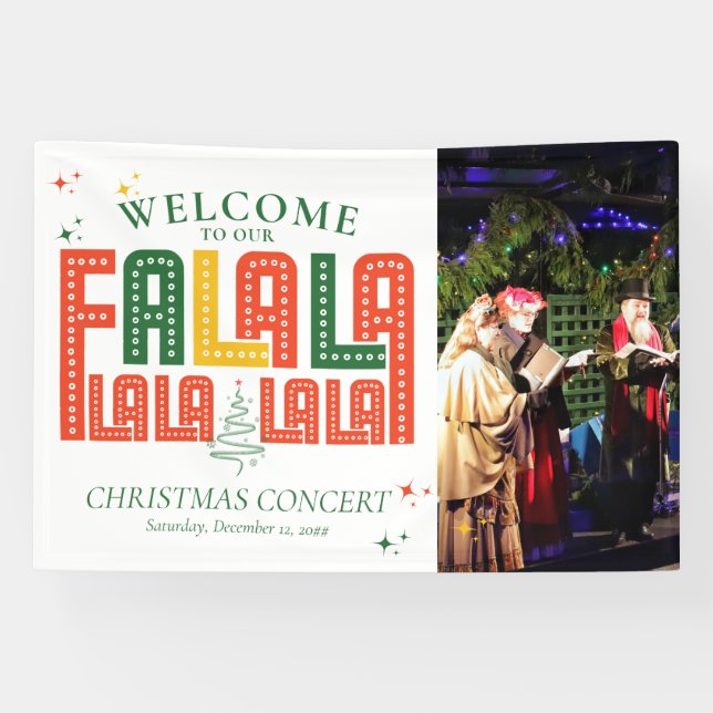 Family Christmas Karaoke Church Carols Service  Banner (Horizontal)