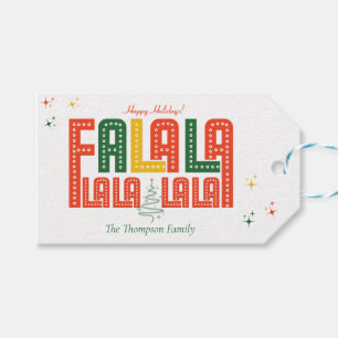Family Christmas Karaoke Church Carols Service Gift Tags