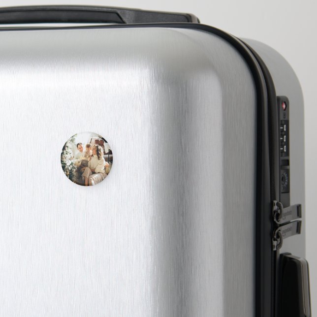 Family Christmas Magnet | Add Your Photo & Message (In Situ (Luggage))