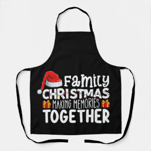 Family Christmas Making Memories Together Holiday Apron
