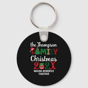 Family Christmas Making Memories Together Key Ring