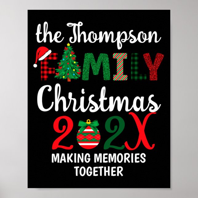 Family Christmas Making Memories Together  Poster (Front)