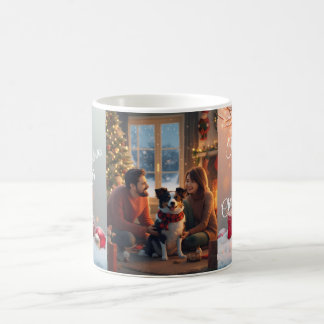 Family Christmas Mug with Border Collie – Cosy Hol