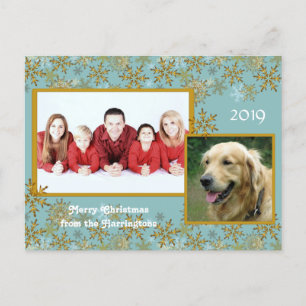 Family Christmas Multi-Photo Postcard