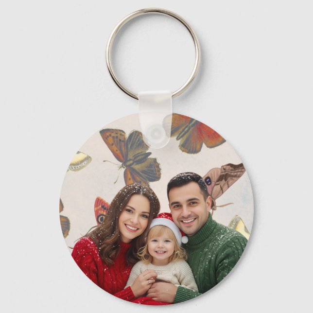 ❄️ Family Christmas Ornament ❄️ Key Ring (Front)
