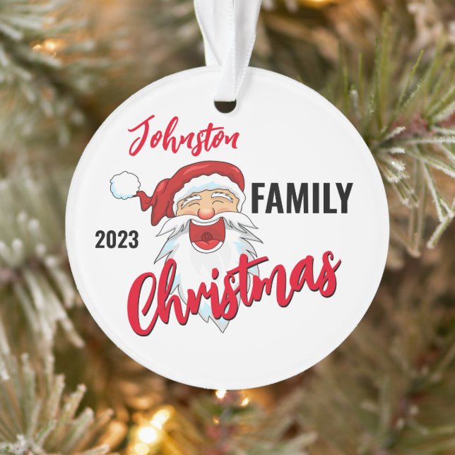Family Christmas Ornaments Personalised (Tree)