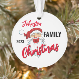 Family Christmas Ornaments Personalized